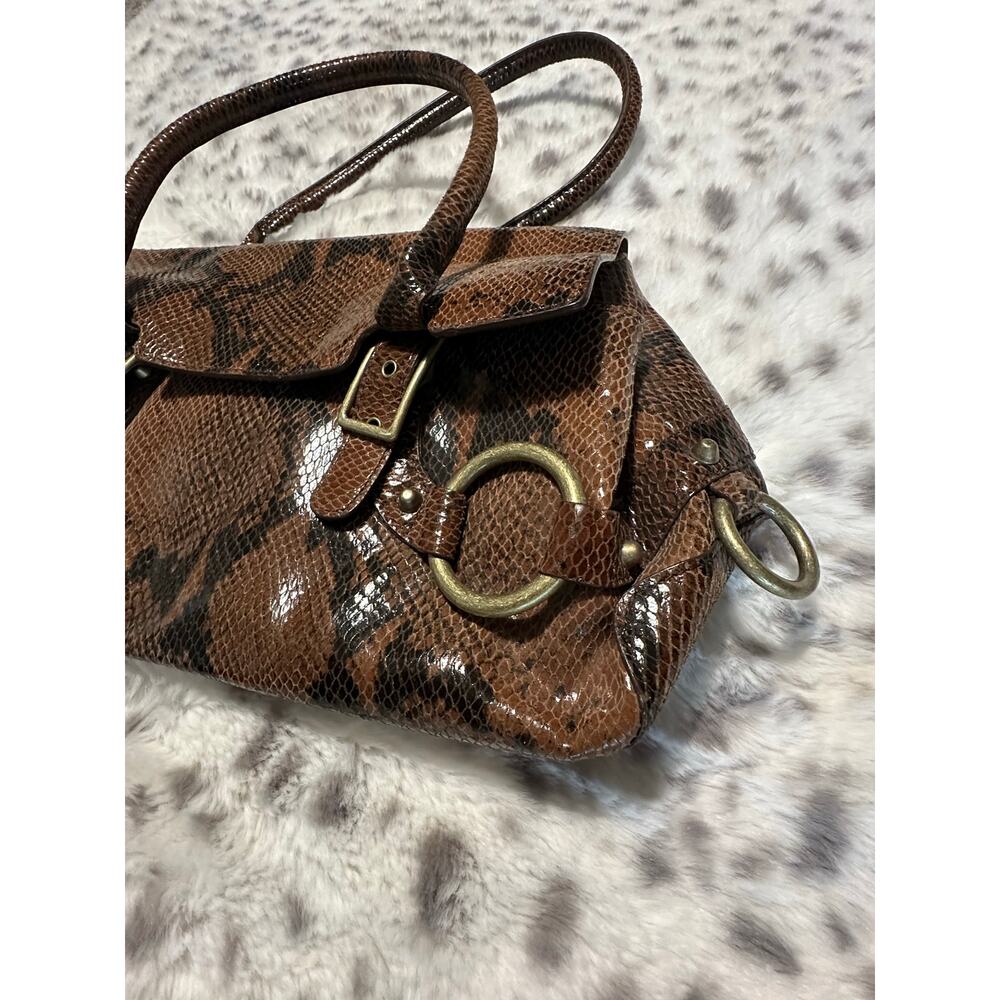 Y2K Casual Corner Genuine Leather Python Snake Pr… - image 11